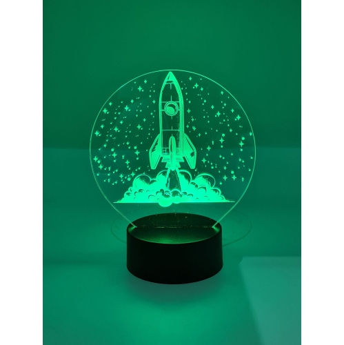 Rolling Gifts 3D Veilleuse de table optique Lampe de bureau Illusion Lampes à couleur variable 16 Télécommande