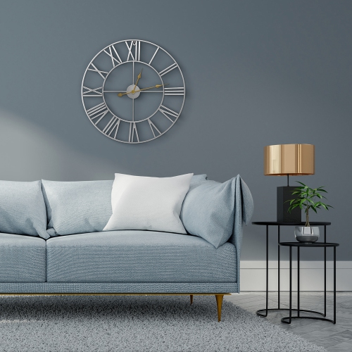 Sorbus Analog Wall Clock - 24 In. Roman Numeral Style