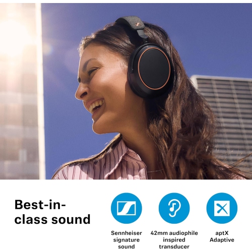 Casque d'écoute sans fil Momentum 4 de Sennheiser - Casque Bluetooth pour appels limpides, suppression adaptative du bruit, autonomie 60&nbsp;h -