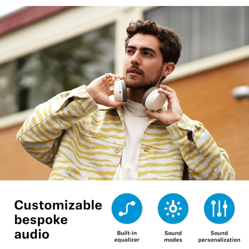 Casque d'écoute sans fil Momentum 4 de Sennheiser - Casque Bluetooth pour appels limpides, suppression adaptative du bruit, autonomie 60&nbsp;h -