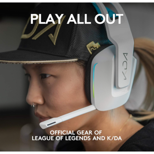 Refurbished - Logitech G733 K/DA Lightspeed Wireless Gaming Headset with Suspension Headband, Blue VO!CE mic Technology and PRO-G Audio Drivers -