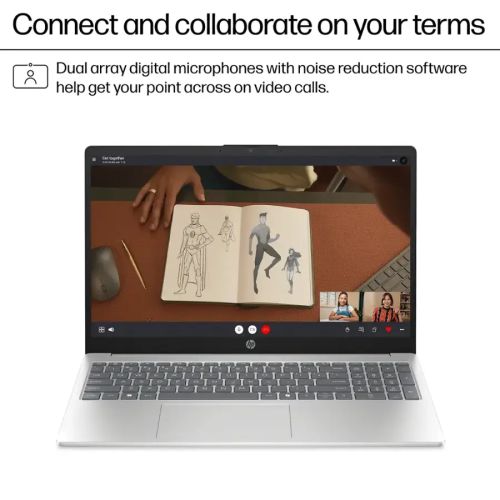 HP 15.6" HD TouchScreen Laptop, AMD Ryzen 5 7520U, 16GB LPDDR5 256GB SSD, Wi-Fi 6, Lightweight, Long Battery Life, Bluetooth, Anti-glare, HDMI,