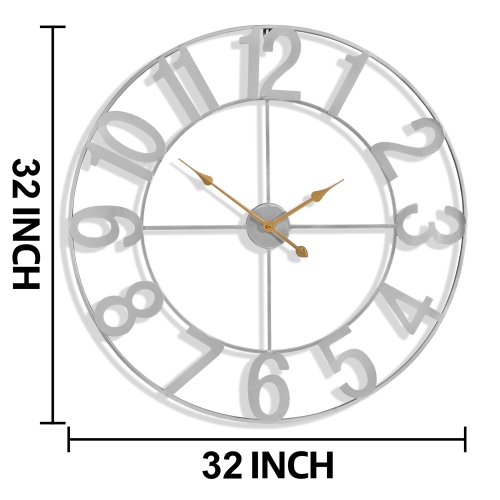 Sorbus Large Wall Clock for Living Room - 32 Inches