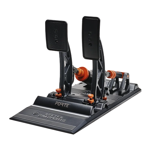 Pédales de course Forte Sim SimSports d'Asetek - Frein et accélérateur