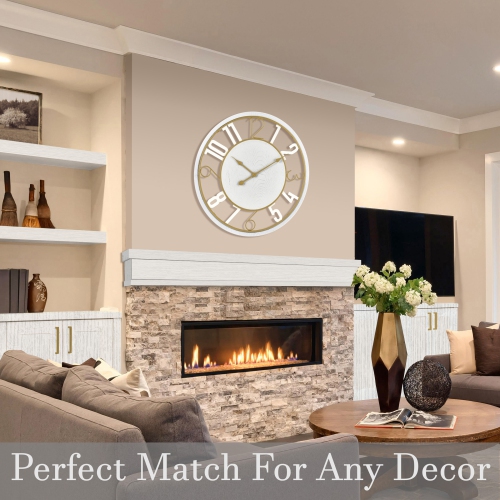 Sorbus Large Wall Clock for Kitchen, Bedrooms, Office