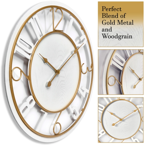 Sorbus Large Wall Clock for Kitchen, Bedrooms, Office
