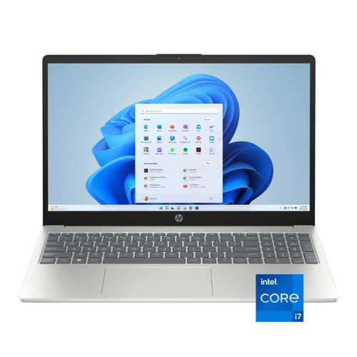 HP 15.6" FHD Laptop, Intel Core i7-1255u, 16GB DDR4 512GB SSD, Wi-Fi 6, Windows 11 Home, Slim & Powerful, Anti-glare, Bluetooth, Fast Charge, Camera