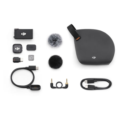 Microphone sans fil Mic 3 de DJI - Noir
