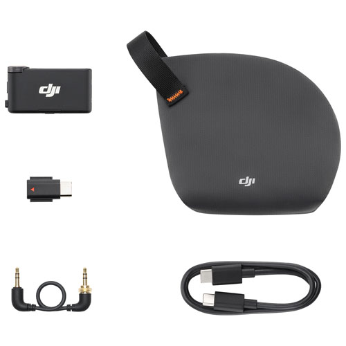 Récepteur de microphone sans fil Mic 3 de DJI - Noir