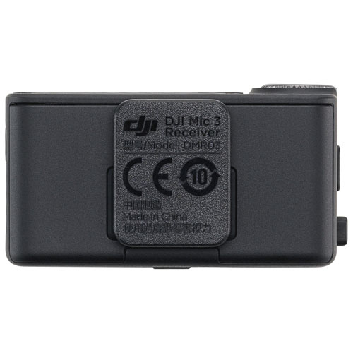 Récepteur de microphone sans fil Mic 3 de DJI - Noir