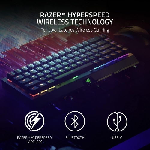 Razer BlackWidow V3 Mini HyperSpeed 65% Wireless Mechanical Gaming Keyboard by RAZER - Refurbished condition - Image 3