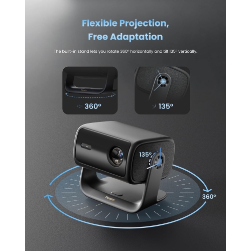Dangbei MP1 MAX 4K Projector, Google TV with Netflix Officially, 3100 ISO Lumens, 300'' Display, 2x12W Dolby Audio DTS:X, HDR10+, Blu-ray 3D