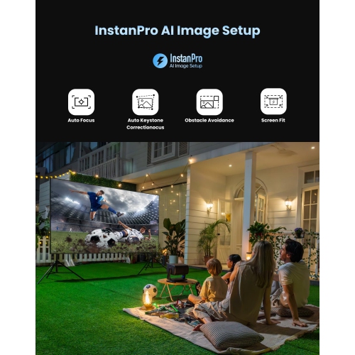 Dangbei MP1 MAX 4K Projector, Google TV with Netflix Officially, 3100 ISO Lumens, 300'' Display, 2x12W Dolby Audio DTS:X, HDR10+, Blu-ray 3D