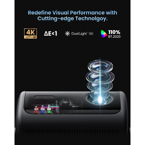 Dangbei MP1 MAX 4K Projector, Google TV with Netflix Officially, 3100 ISO Lumens, 300'' Display, 2x12W Dolby Audio DTS:X, HDR10+, Blu-ray 3D