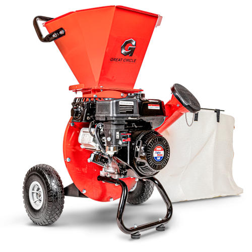 GreatCircleUSA Wood Chipper Shredder Mulcher Heavy Duty Gas Powered 3 in 1