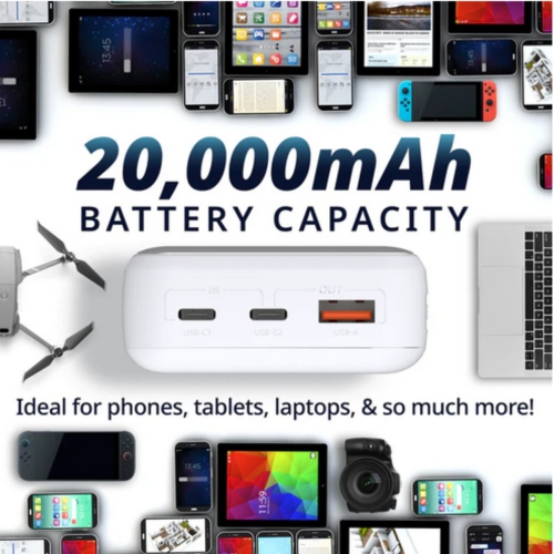 Chargeur portable 20000&nbsp;mAh DPP-201 de D-Link pour téléphones intelligents, tablettes et autres appareils USB