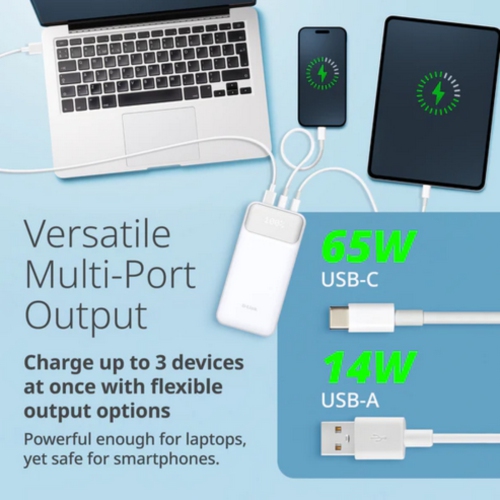 Chargeur portable 20000&nbsp;mAh DPP-201 de D-Link pour téléphones intelligents, tablettes et autres appareils USB