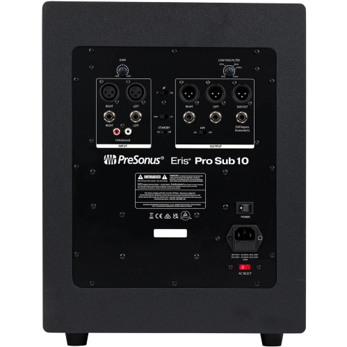 Haut-parleur d'extrêmes graves actif orienté vers l'avant de studio de 10 po ERIS-PRO-SUB10 de Presonus