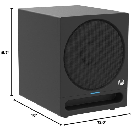 Haut-parleur d'extrêmes graves actif orienté vers l'avant de studio de 10 po ERIS-PRO-SUB10 de Presonus