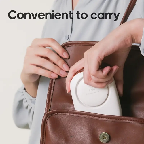 USB Rechargeable 2000mAh Portable Mini Neck Fan with Lanyard - Lightweight and Compact Design, Suitable for Outdoor Use, Dorms, Offices, and Travel