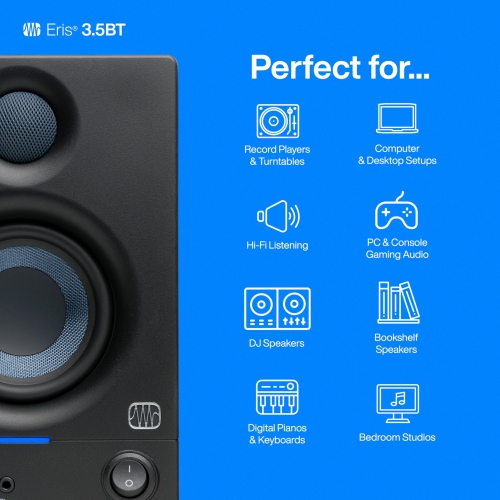 PreSonus ERIS-3.5BT 3.5" Active Media Reference Monitors with Bluetooth