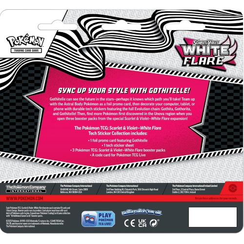Pokemon TCG Scarlet & Violet — White Flare | Tech Sticker Collection