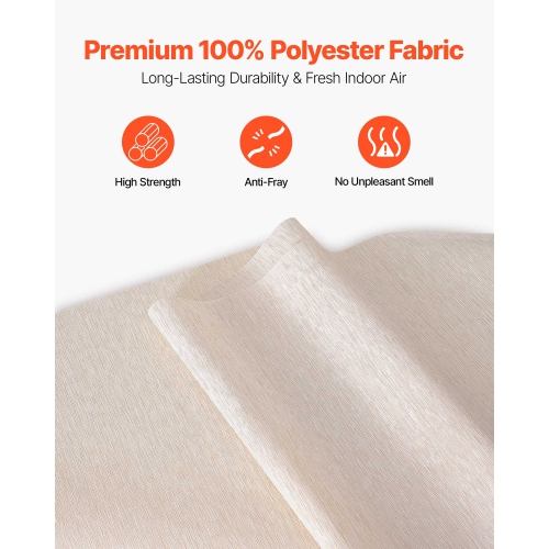 VEVOR 45.8 in to 86 in W Panel Track Blinds, Trimmable Panel Curtains Up to 96 in H, Adjustable Vertical Panel Blinds for Sliding Doors, Patio Doors,