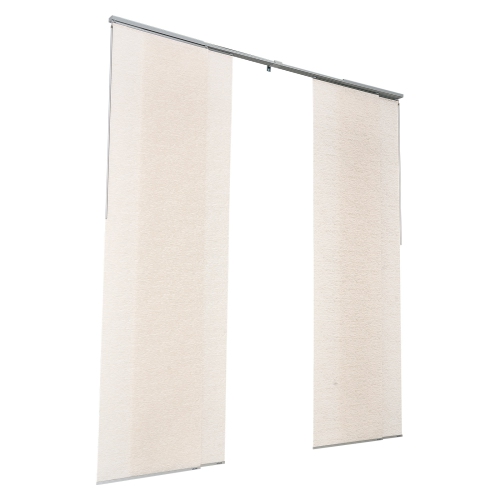 VEVOR 45.8 in to 86 in W Panel Track Blinds, Trimmable Panel Curtains Up to 96 in H, Adjustable Vertical Panel Blinds for Sliding Doors, Patio Doors,