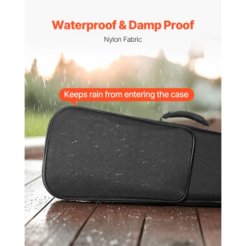 VEVOR 4/4 Full Size Violin Case, Nylon Waterproof, Lightweight Portable Travel Carrying Bag, with Plush Lining,Dual Shoulder