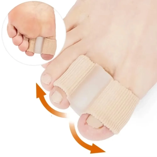 4 pièces de réglage de séparation à deux embouts en silicone Outil de correction efficace de raccord Hallux Valgus correcteur de raidisseur de