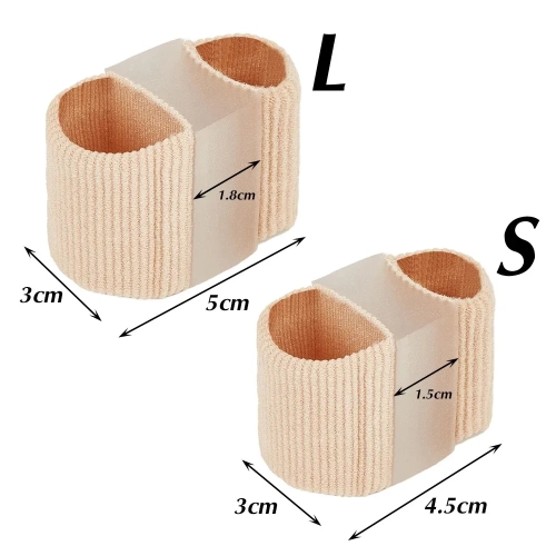4 pièces de réglage de séparation à deux embouts en silicone Outil de correction efficace de raccord Hallux Valgus correcteur de raidisseur de