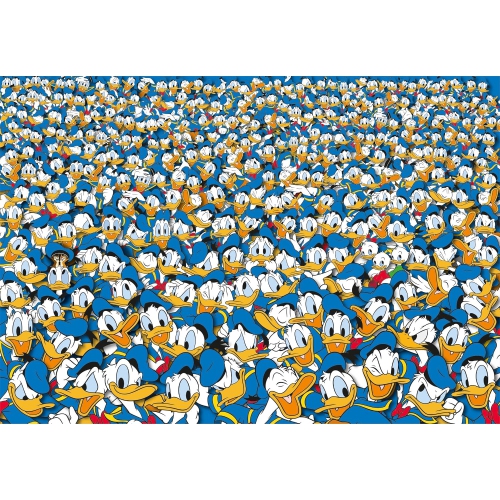 Clementoni 39799 Impossible Donald Duck 1000 Pieces-Compact Box, Poster Included