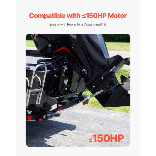 VEVOR 26.9-62.2 in Transom Saver, Adjustable Boat Transom Saver with Heavy-Duty Head, Corrosion-Resistant Easy-to-Install Transom Savers for Less