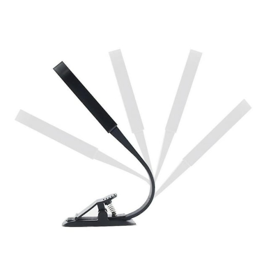 Lampe de lecture à pince LED lampe de lecture USB lumineuse, recharge USB, lampe de chevet pratique pour le bureau et le dortoir, conception flexible