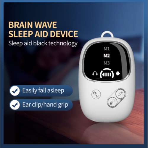 Moniteur de sommeil intelligent avec appareil de sommeil microcourant,Aide au sommeil portatif avec pince pour les oreilles,Appareil d'aide au