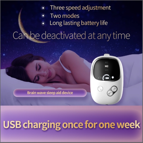 Moniteur de sommeil intelligent avec appareil de sommeil microcourant,Aide au sommeil portatif avec pince pour les oreilles,Appareil d'aide au