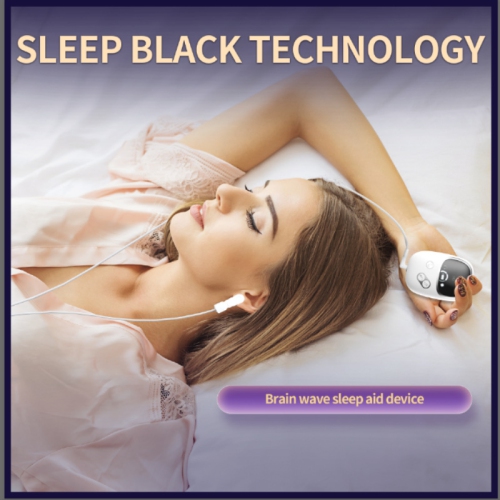 Moniteur de sommeil intelligent avec appareil de sommeil microcourant,Aide au sommeil portatif avec pince pour les oreilles,Appareil d'aide au