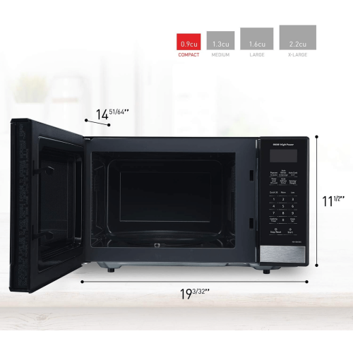 Four à micro-ondes de 0,9 pi3 NN-SG458S 900 W de Panasonic avec Acier inoxydable noir remis à neuf