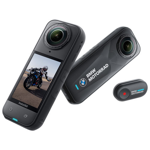 Caméra de sport étanche 8K 360° X5 édition BMW Motorrad d'Insta360 - Anglais