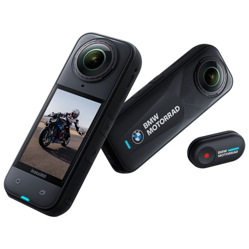 Caméra de sport étanche 8K 360° X5 édition BMW Motorrad d'Insta360 - Anglais
