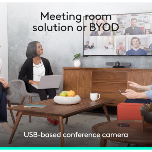 Refurbished - Logitech MeetUp HD Video and Audio Conferencing System for Small Meeting Rooms (960-001101)