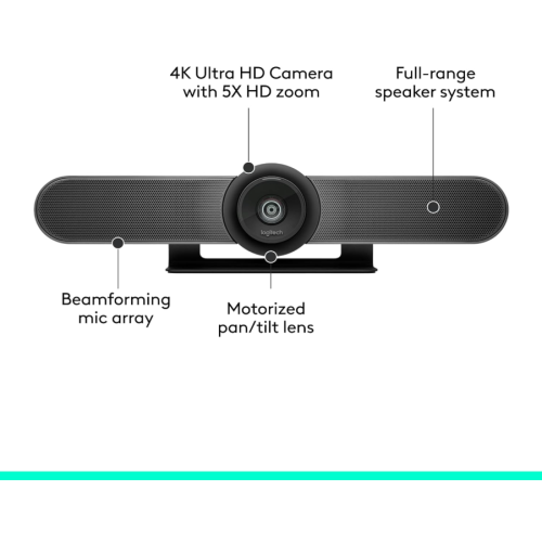 Refurbished - Logitech MeetUp HD Video and Audio Conferencing System for Small Meeting Rooms (960-001101)