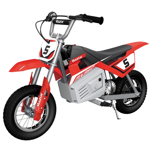 Moto tout-terrain électrique Razor MX350 Dirt Rocket pour enfants, motocross, rouge