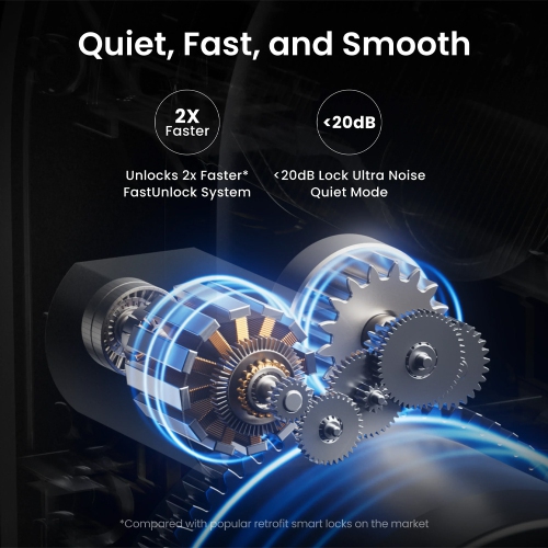 SwitchBot Smart Lock Ultra | Keyless Entry Door Lock with Auto-Lock, Quiet Mode & 17 Unlock Methods