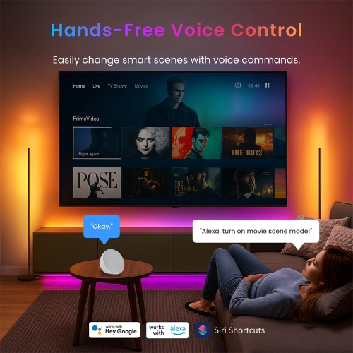 SwitchBot Smart LED Strip Light 3, 5M Matter-enabled | RGB+CCT, Voice & App Control, Adaptive Lighting, Music Sync, and Smart Home Automation