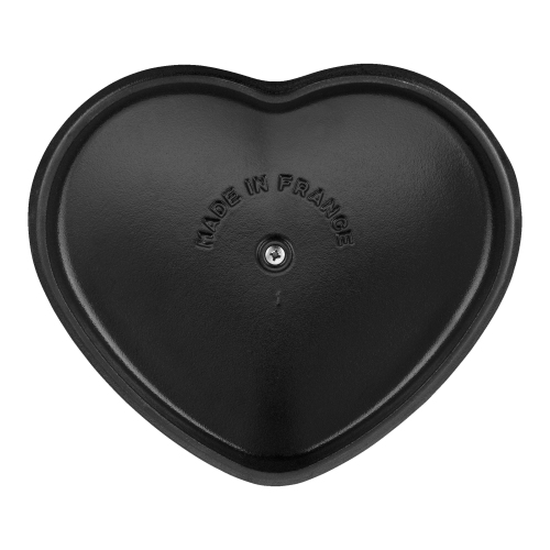 STAUB La Cocotte 1.75 L Cast Iron Heart Cocotte, Sorbet Rose