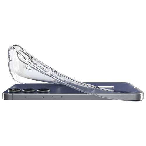 Étui rigide ajusté Crystal Flex MagFit de Spigen pour Galaxy S25 FE - Blanc transparent