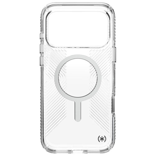 Speck Presidio Perfect-Clear Grip Fitted Hard Shell Case with MagSafe for iPhone 17 Pro Max - Clear/Silver