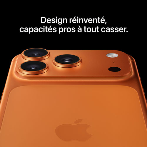 Fido Apple iPhone 17 Pro 256GB - Cosmic Orange - Monthly Financing