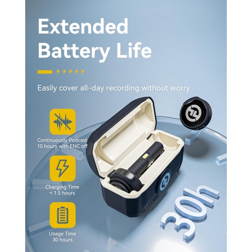 Hollyland Lark M2 Wireless Lavalier Microphone for iPhone15/16 &Android, USB C Mini Lapel Microphone, 1000ft Range, Hi-Fi Audio, Noise Cancellation,